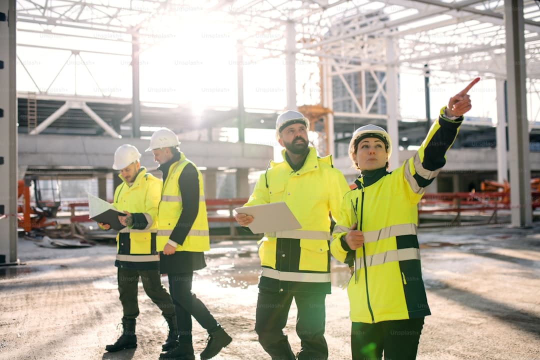 H&V Enterprise team on a fencing project site
