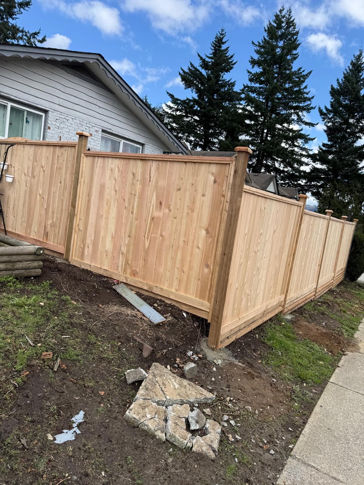 Wood Privacy Fence 7